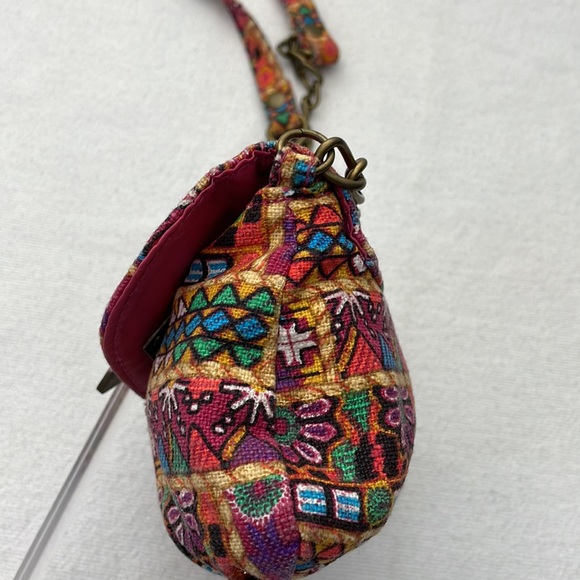 Aztec Boho 90s Vibe Small Crossbody Purse Clutch 6"x4" - Picture 3 of 9